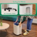 Dehumidifier 2500 Sq.Ft 30 Pint, Dehumidifiers for Home Basement Bedroom Bathroom, RUWORA Dehumidifiers with Drain Hose, Overflow Protection, 0.66 Gallon Water Tank, 24H Timer