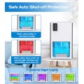Dehumidifiers for Home, Dehumidifiers for Room 9300 Cubic Feet (950 sq ft) with Auto Shut Off, RUWORA Small Dehumidifiers with 7 Colors LED Light and 85 OZ Water Tank for Bathroom Bedroom Closet RV
